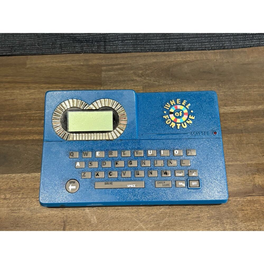Mattel 1988 Vintage Wheel of Fortune Electronic Handheld Game Tested Working